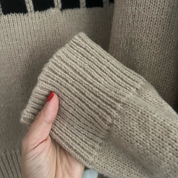 Anine Bing Kendrick Wool Cashmere Blend Crewneck Sweater Camel NEW with tags - Picture 5 of 13